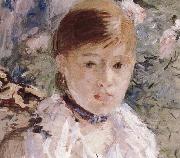 Berthe Morisot Detail of the  Woman near the window painting